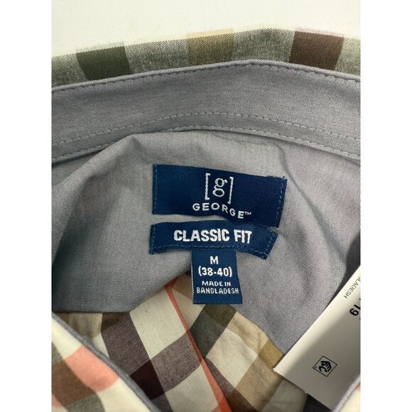 Men's George Classic Fit M (38-40) Button Down Shirt - Picture 4 of 6